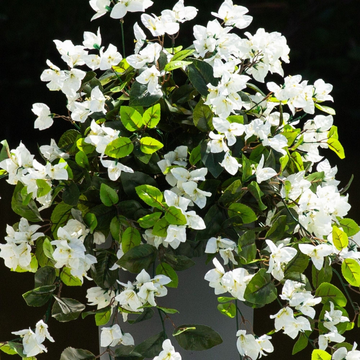 28” UV Resistant Artificial Bougainvillea Hanging  Plant (Indoor/Outdoor) - Set of 2