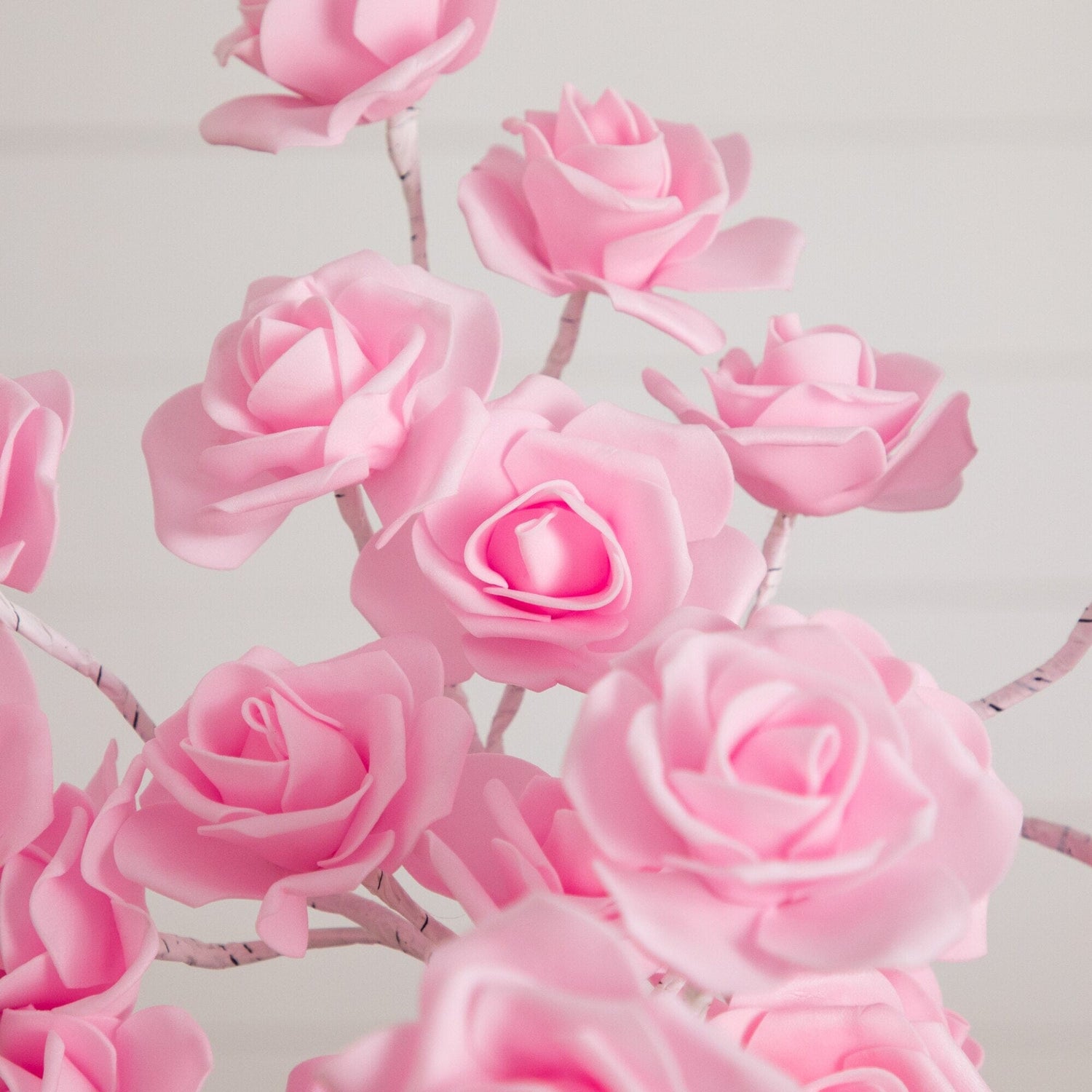 2' Pre-Lit Artificial Valentine's Day Twig Tree with 24 Rose Shaped LED Lights