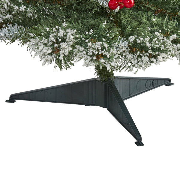3’ Artificial Frosted Swiss Pine Christmas Tree with Berries