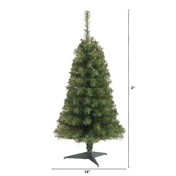 3’ Artificial Green Christmas Tree