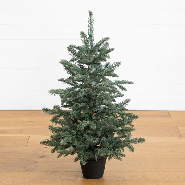 3' Artificial Pre-Lit Christmas Pine Tree with 118 LED Lights