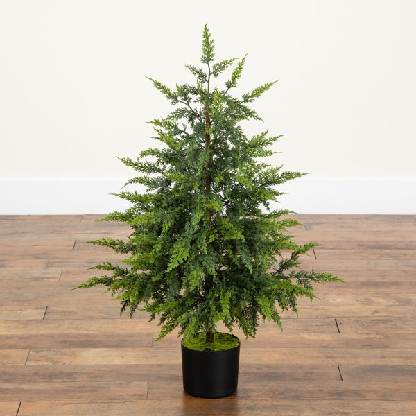 3' Artificial Real Touch Cedar Christmas Tree