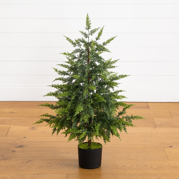 3' Artificial Real Touch Cedar Christmas Tree