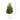 3' Artificial Real Touch Spruce Pine Christmas Tree in White Decorative Planter