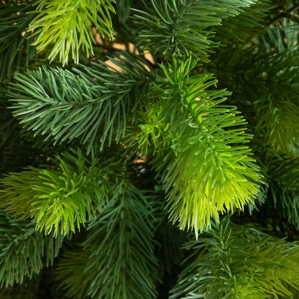 3' Artificial Real Touch Spruce Pine Christmas Tree in White Decorative Planter