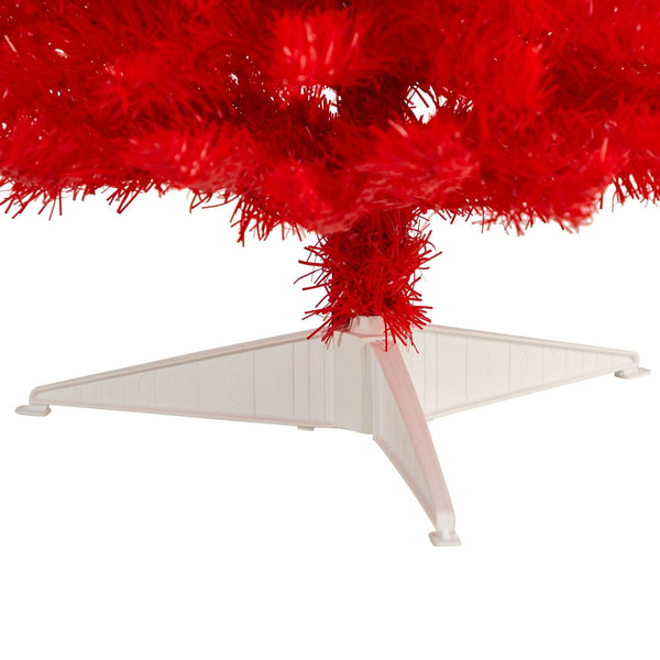 3’ Artificial Red Christmas Tree