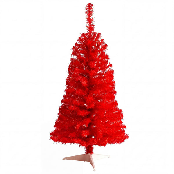 3’ Artificial Red Christmas Tree