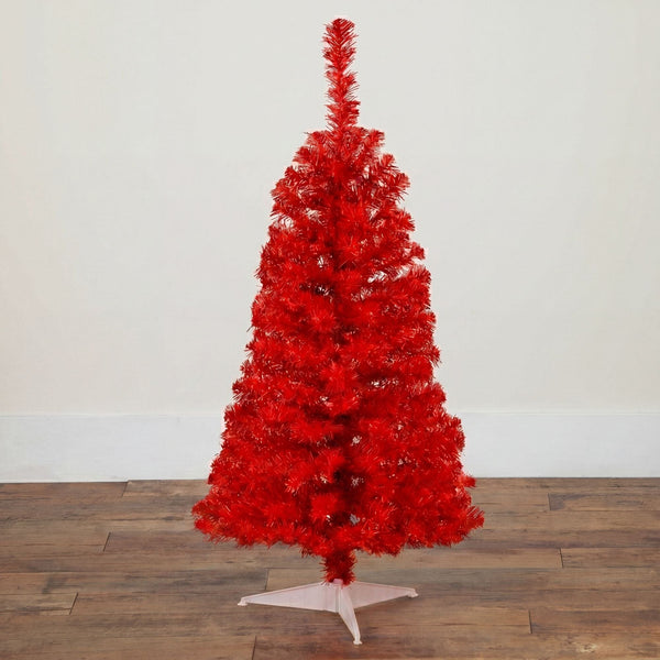 3’ Artificial Red Christmas Tree