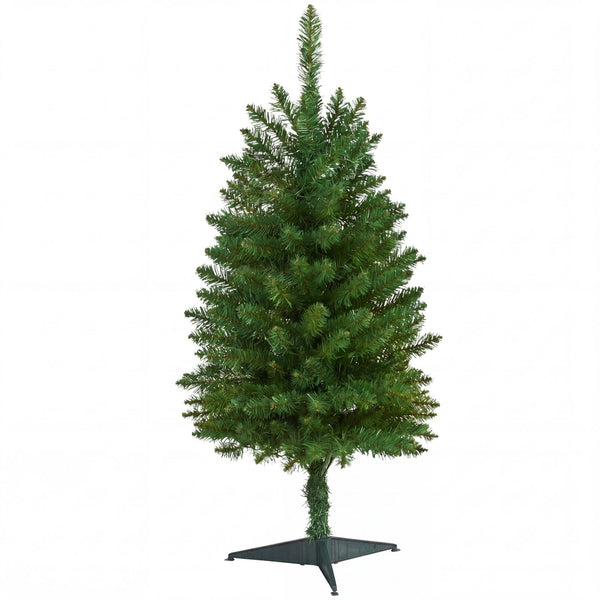 3’ Artificial Slim Green Mountain Pine Christmas Tree