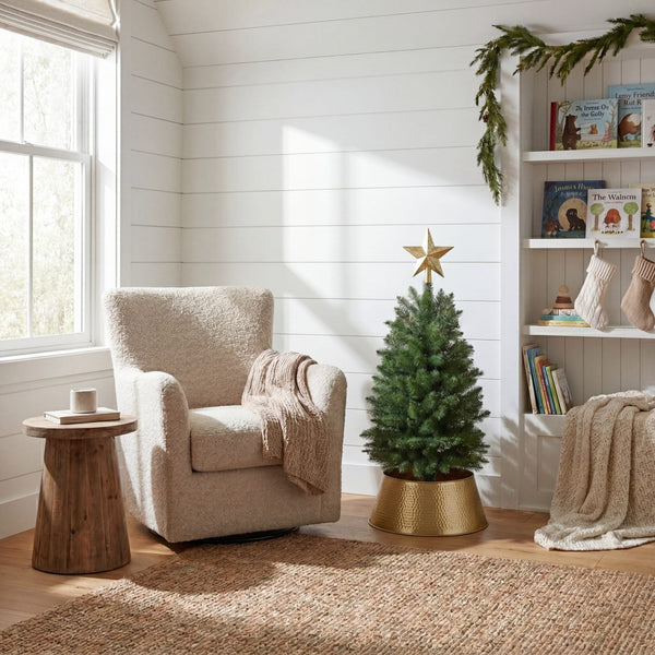 3’ Artificial Slim Green Mountain Pine Christmas Tree