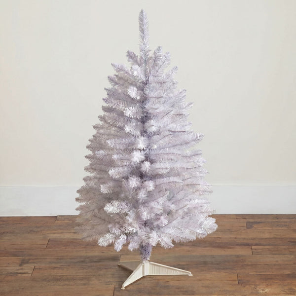 3’ Artificial Slim White Christmas Tree