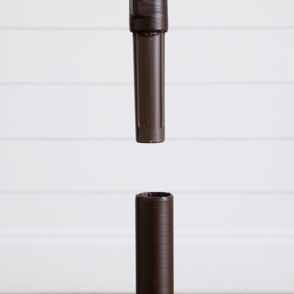 3' 5' 6' Artificial Brown Birch Trees with Warm White LED Lights - Set of 3
