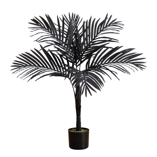 3' Artificial Halloween Black Golden Cane Tree