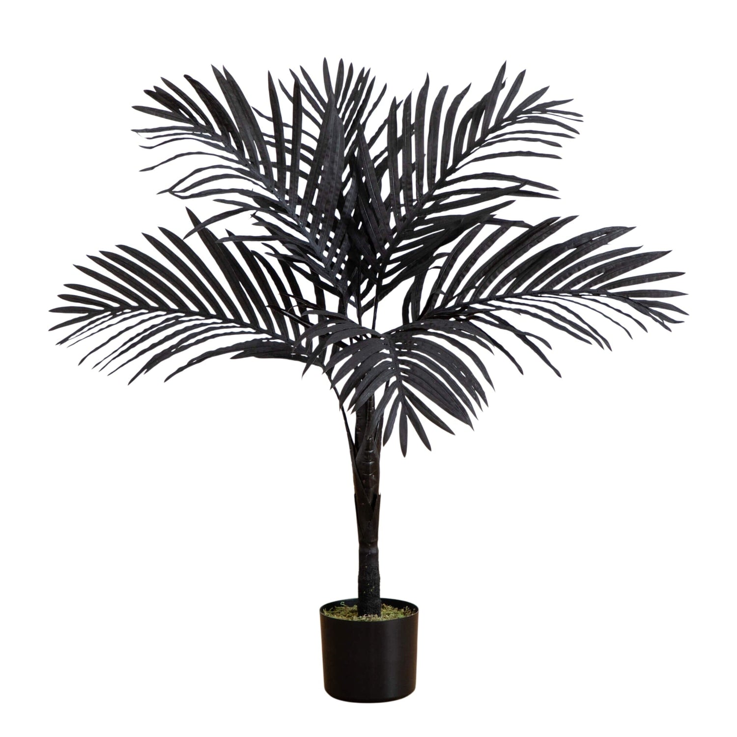3' Artificial Halloween Black Golden Cane Tree
