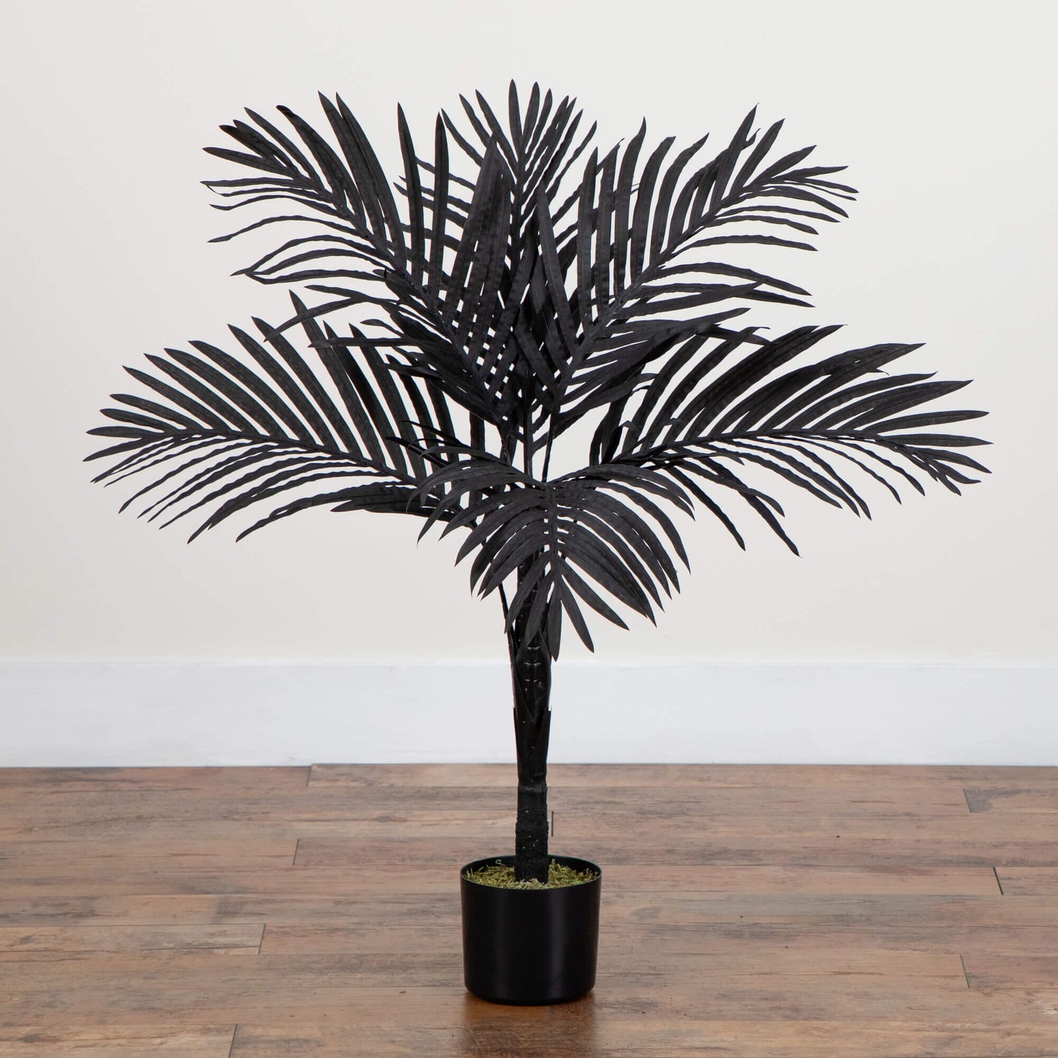 3' Artificial Halloween Black Golden Cane Tree