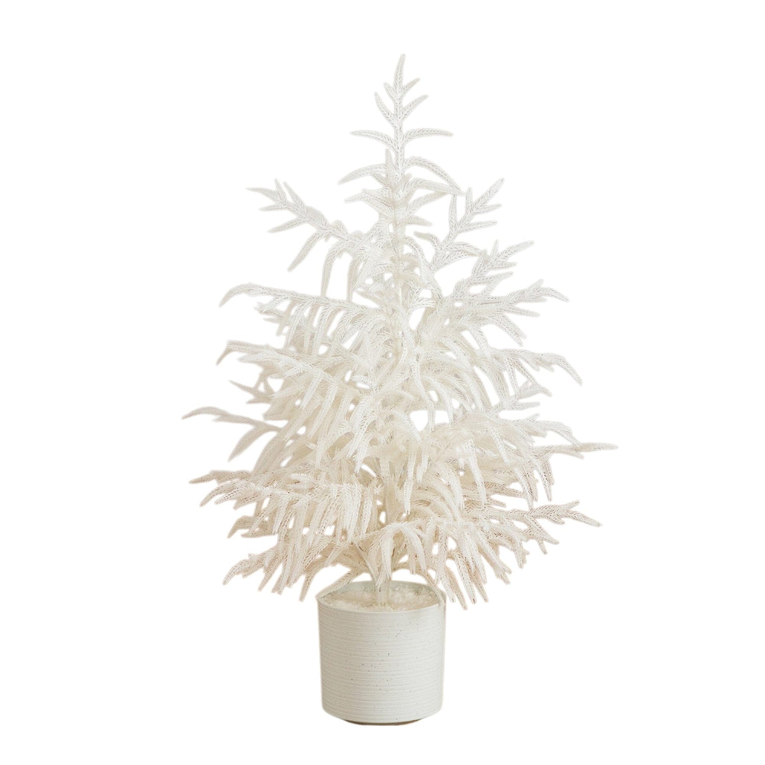 3' Artificial Real Touch White Norfolk Island Pine Christmas Tree with Natural Look