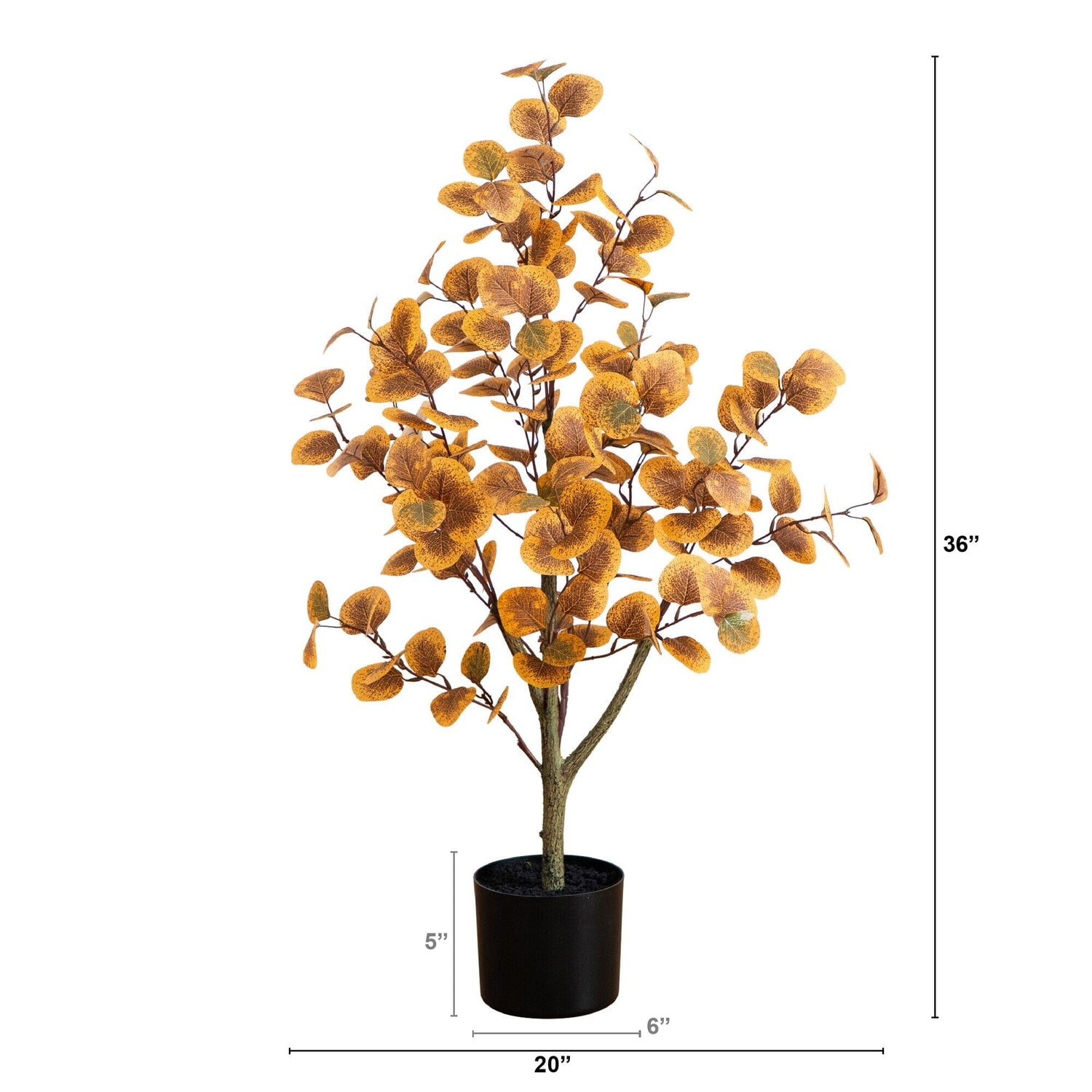 3' Autumn Eucalyptus Artificial Tree