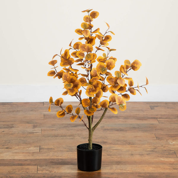 3' Autumn Eucalyptus Artificial Tree