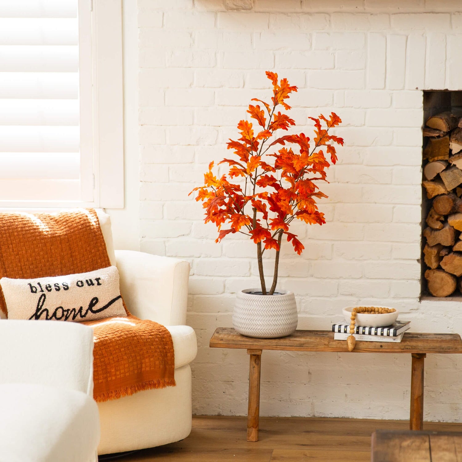 3' Autumn Oak Artificial Fall Tree
