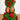 3’ Pre-Lit Artificial Christmas Ornament Holly Berry Topiary Tree with Poinsettias and 70 LED Lights in Decorative Urn