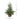 3' Pre-Lit Artificial Pine Christmas Tree with 60 LED Lights in Jute Wire Planter