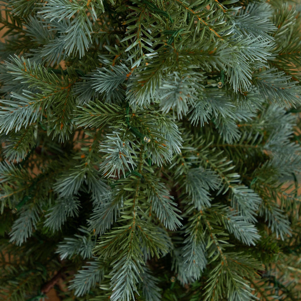 3' Pre-Lit Artificial Pine Christmas Tree with 60 LED Lights in Jute Wire Planter
