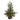 3' Pre-Lit Artificial Pine Christmas Tree with 60 LED Lights in Jute Wire Planter
