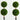 3’ UV Resistant Artificial Double Ball Boxwood Topiary with Integrated Ground Stake (Indoor/Outdoor) - Set of 2