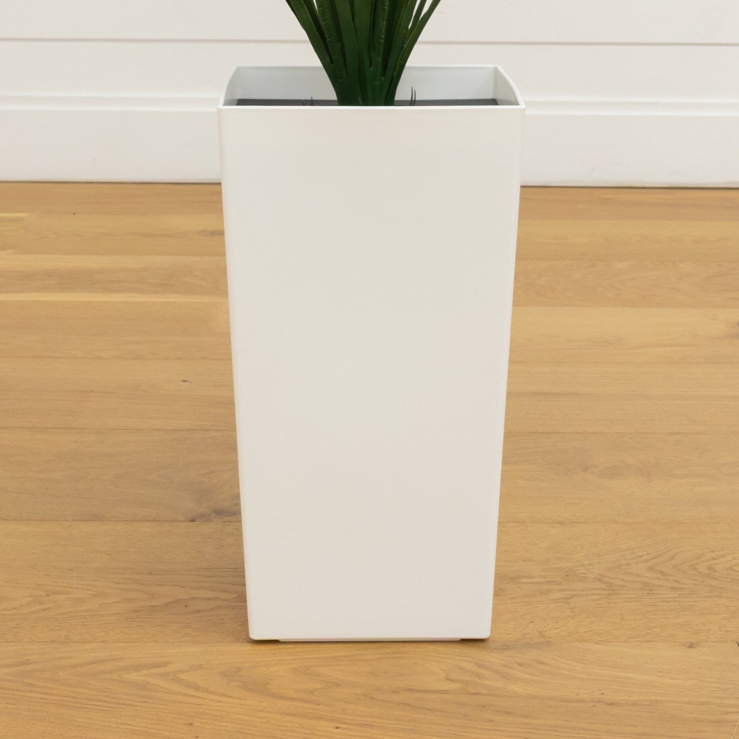 3’ UV Resistant Artificial Grass Plant in White Tower Planter (Indoor/Outdoor)