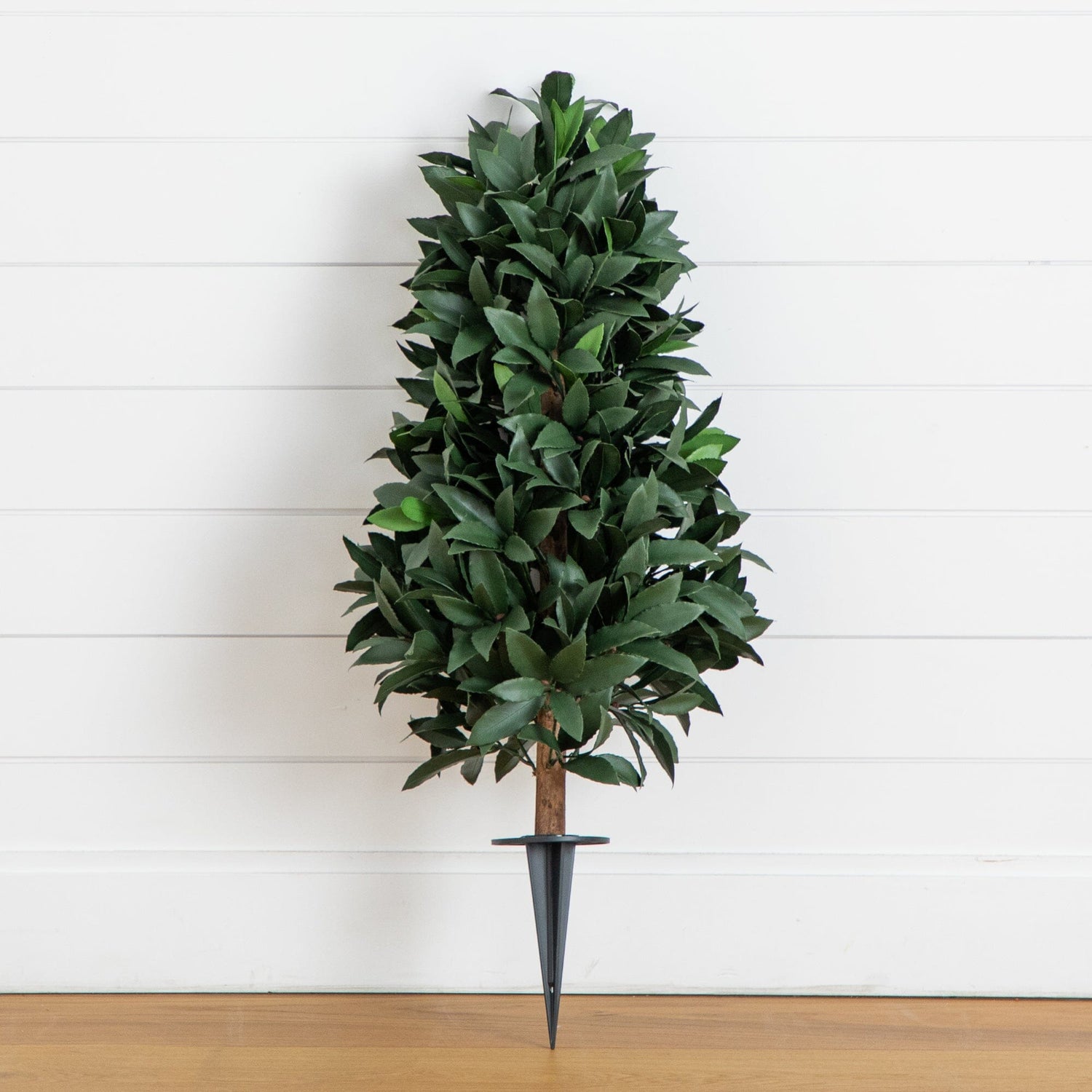 3' UV Resistant Artificial Laurel Plant with Integrated Ground Stake (Indoor/Outdoor)