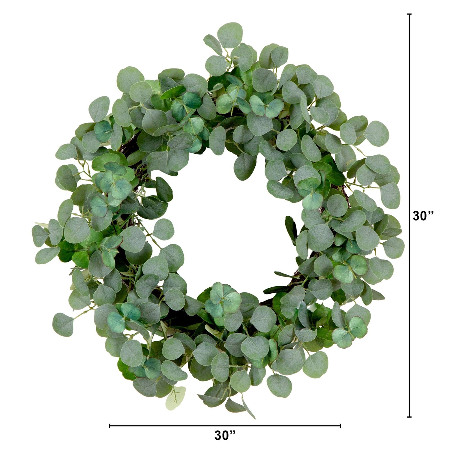 30” Artificial Eucalyptus Wreath