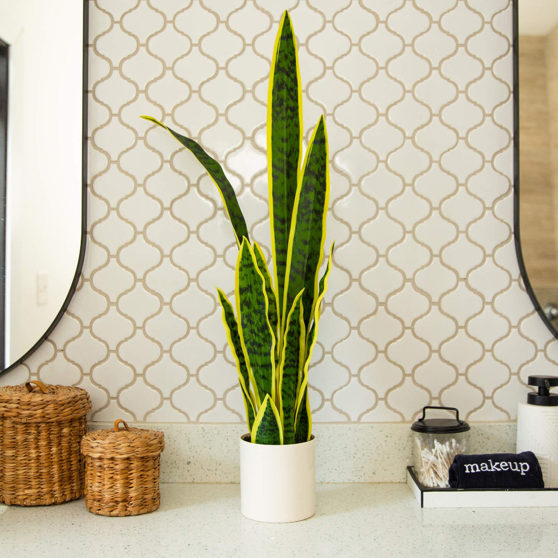 nearly natural sansevieria artificial plant Nearly Natural 30in. Artificial Sansevieria Plant
