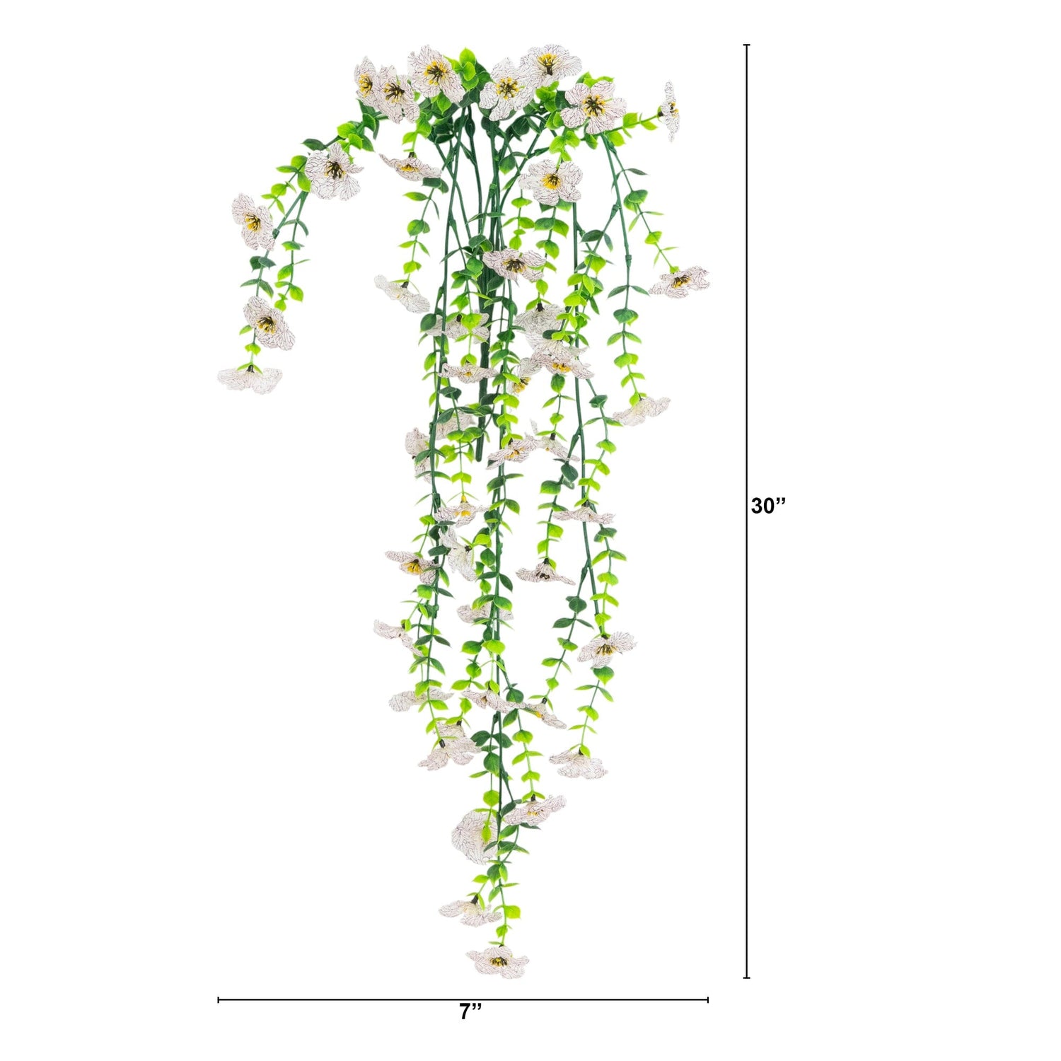 30" UV Resistant Artificial Daisy Hanging Plant (Indoor/Outdoor) - Set of 6