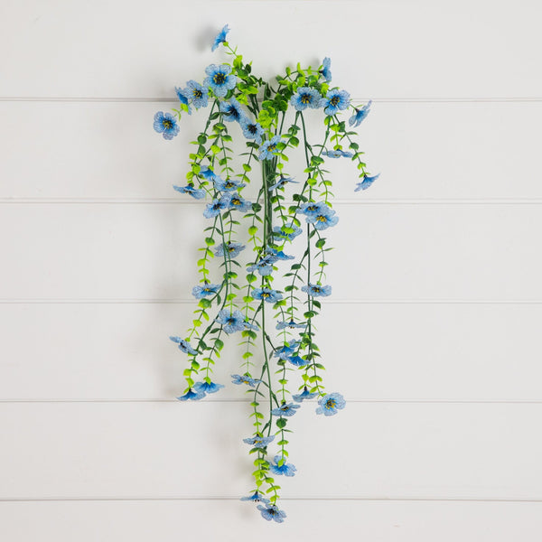 30" UV Resistant Artificial Daisy Hanging Plant (Indoor/Outdoor) - Set of 6