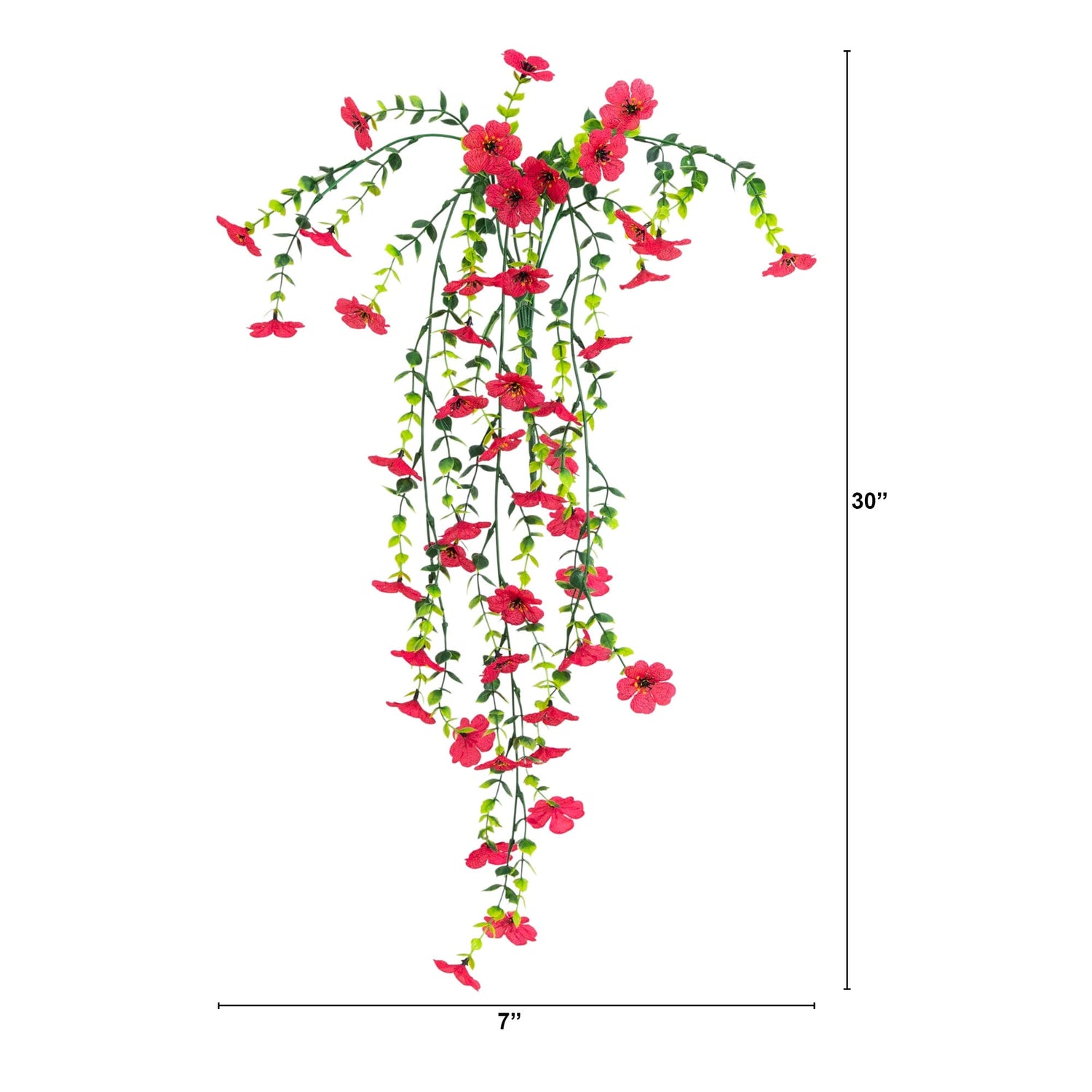 30" UV Resistant Artificial Daisy Hanging Plant (Indoor/Outdoor) - Set of 6