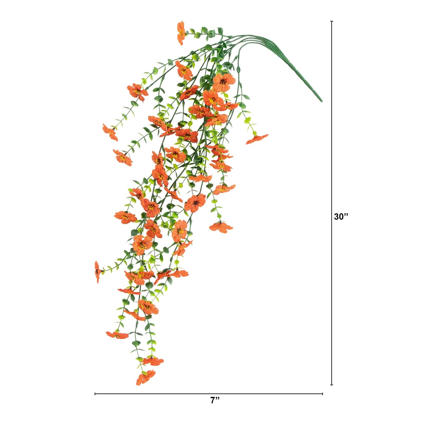 30" UV Resistant Artificial Daisy Hanging Plant (Indoor/Outdoor) - Set of 6