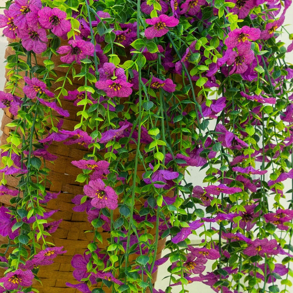 30" UV Resistant Artificial Daisy Hanging Plant (Indoor/Outdoor) - Set of 6