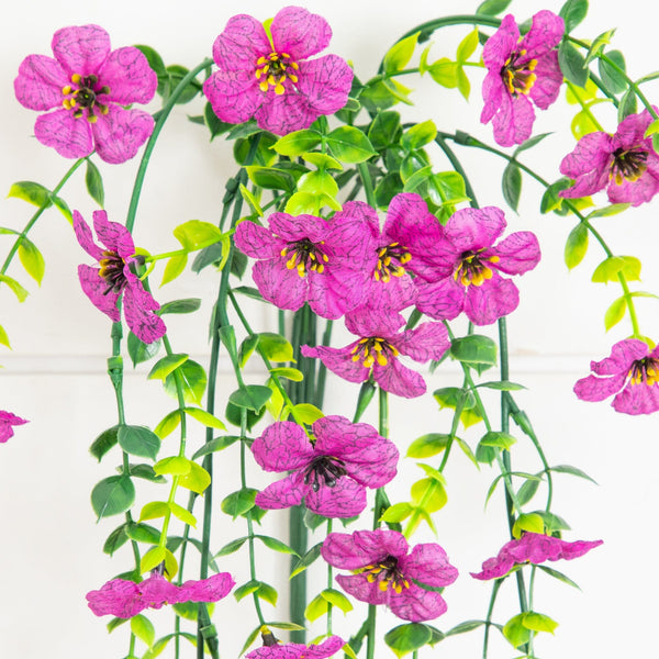 30" UV Resistant Artificial Daisy Hanging Plant (Indoor/Outdoor) - Set of 6