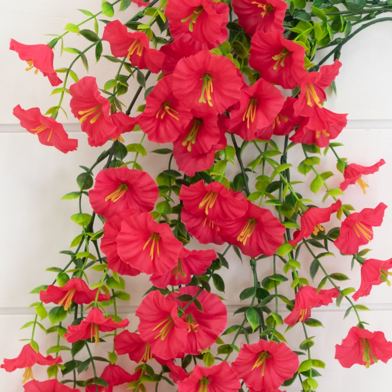 30" UV Resistant Artificial Morning Glory Hanging Plant (Indoor/Outdoor) - Set of 6