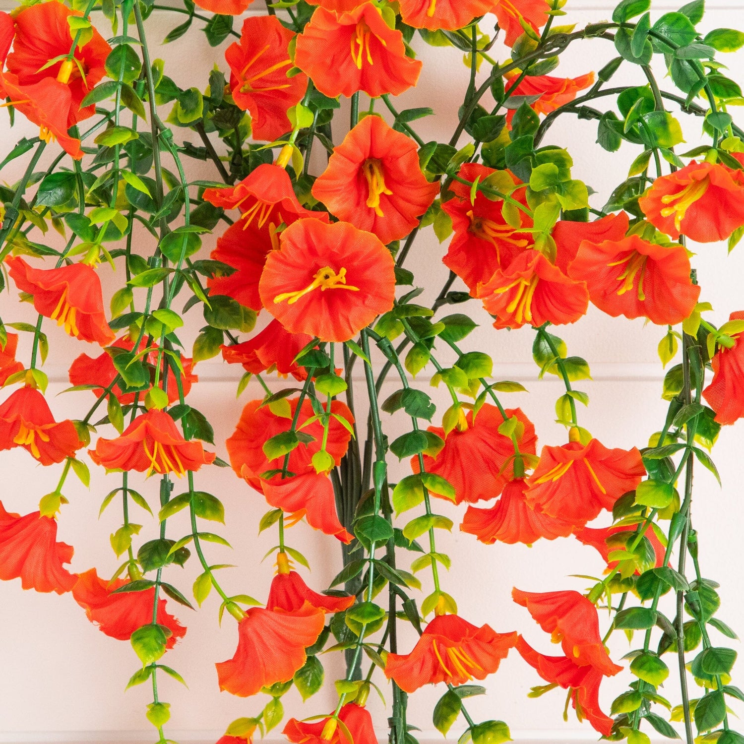 morning glory hanging plants 30" UV Resistant Artificial Morning Glory Hanging Plant (Indoor/Outdoo – Nearly Natural