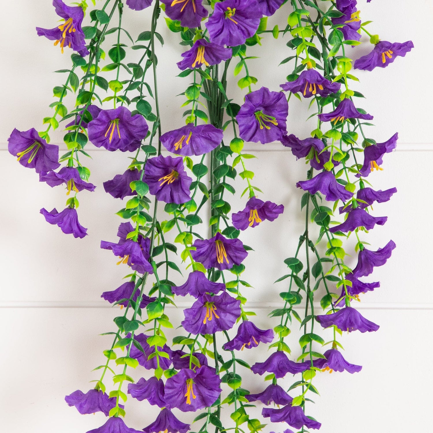 30" UV Resistant Artificial Morning Glory Hanging Plant (Indoor/Outdoor) - Set of 6