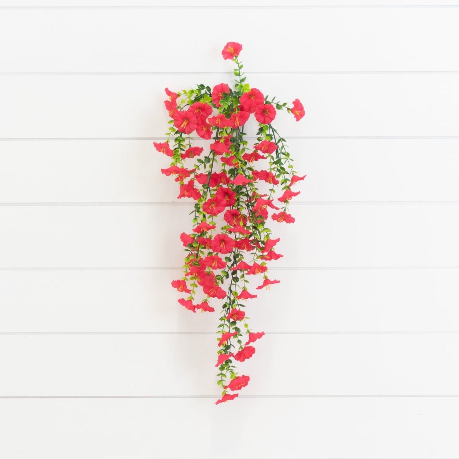 30" UV Resistant Artificial Morning Glory Hanging Plant (Indoor/Outdoor) - Set of 6