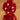 31” Pre-Lit Artificial Christmas Poinsettia Triple Ball Topiary Tree with 45 LED Lights in Decorative Planter