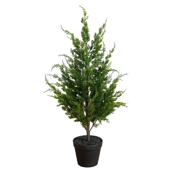33” Artificial Real Touch Winter Cypress Tree