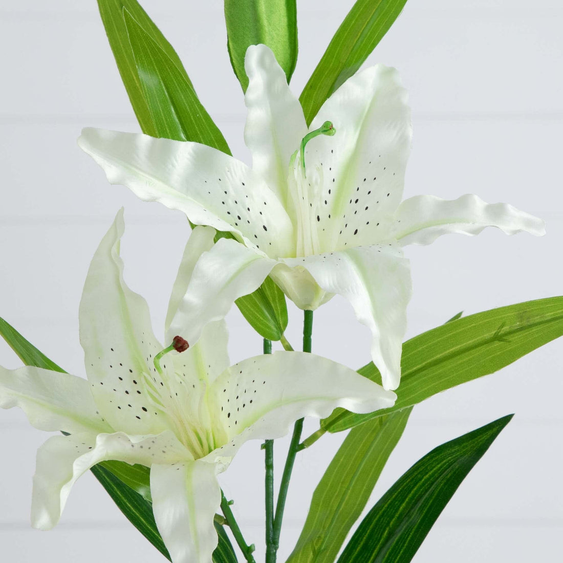 stargazer white lily 33" Artificial Stargazer Lily Flower - Set of 3