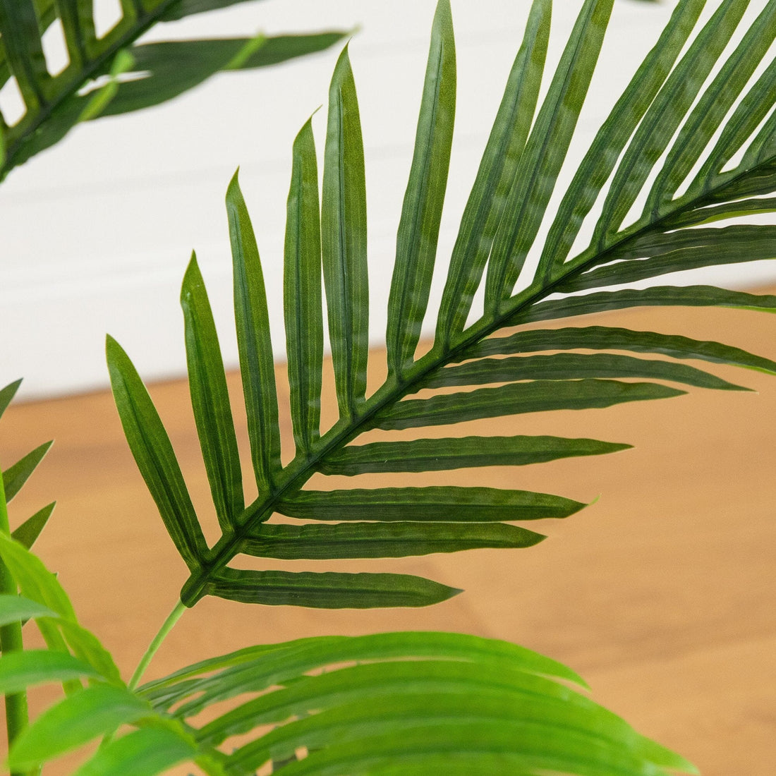 artificial areca palm leaves 3.5' Artificial Areca Palm Tree in White Round Planter – Nearly Natural
