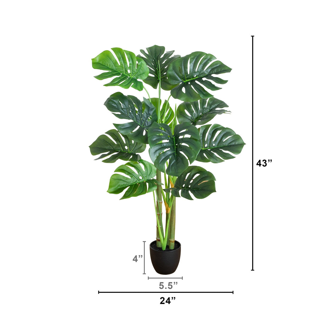 monstera tree plant 3.5' Artificial Monstera Tree – Nearly Natural