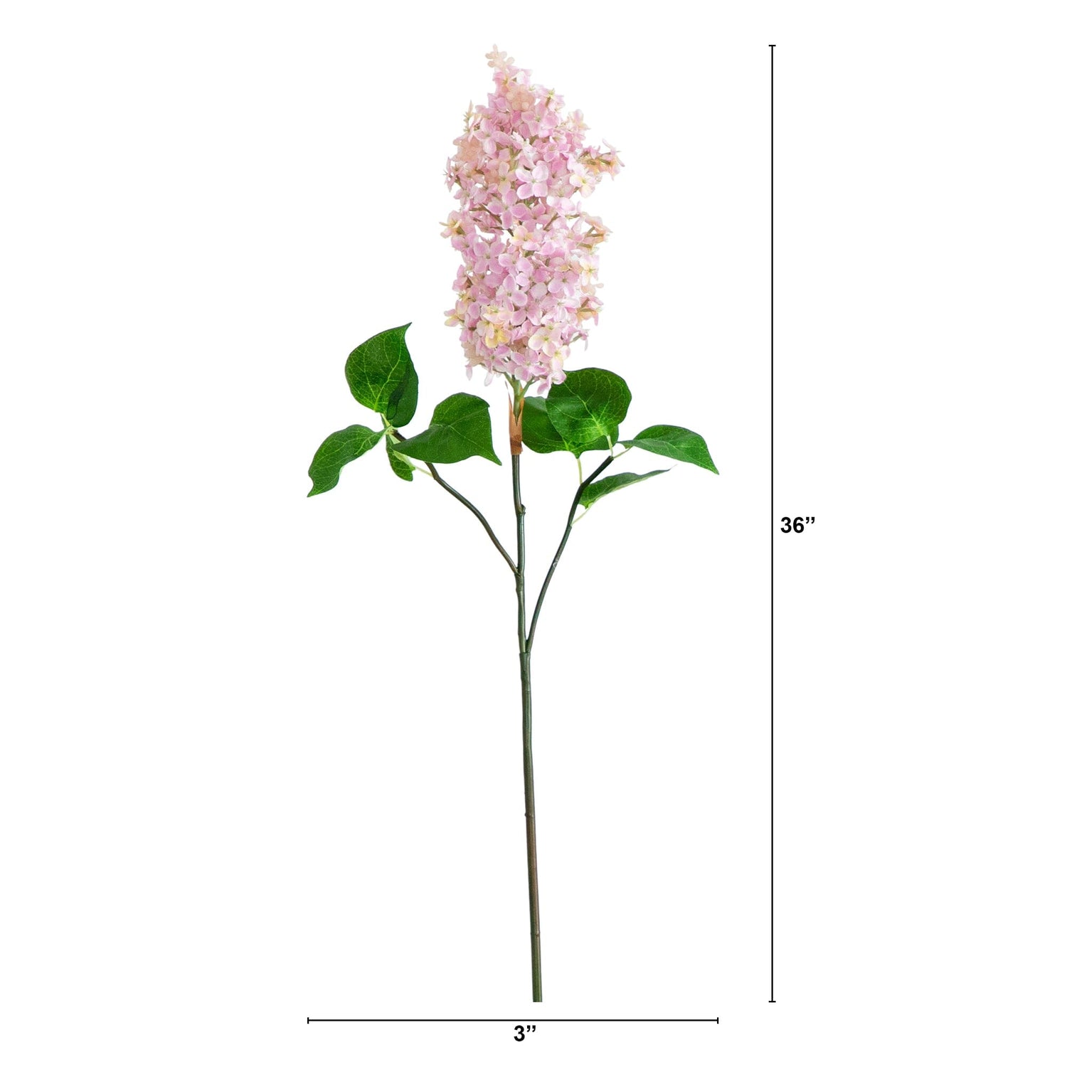 36" Artificial Lilac Flower Stems - Set of 3