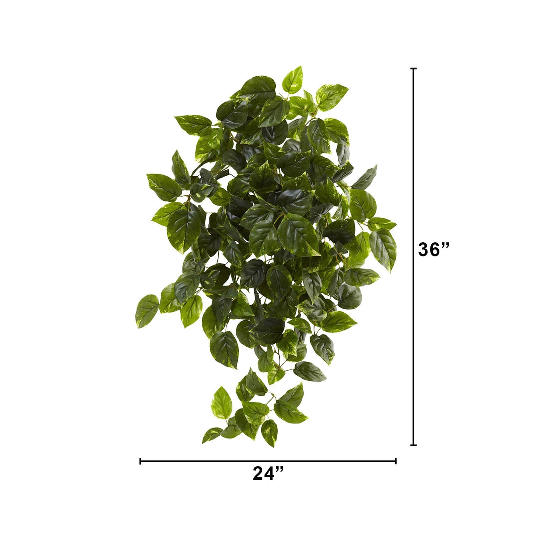hanging pothos outside Nearly Natural 36in. UV Resistant Artificial Pothos Hanging Plant (Indoor/Outdoor)