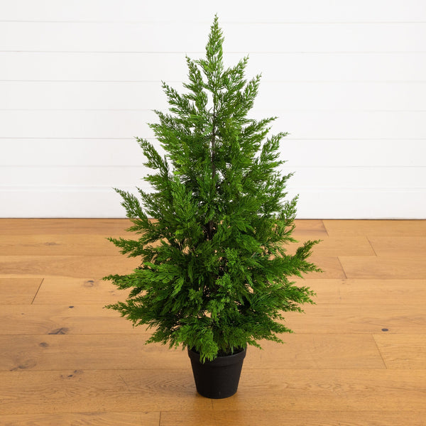 38” Artificial Real Touch Cypress Christmas Tree